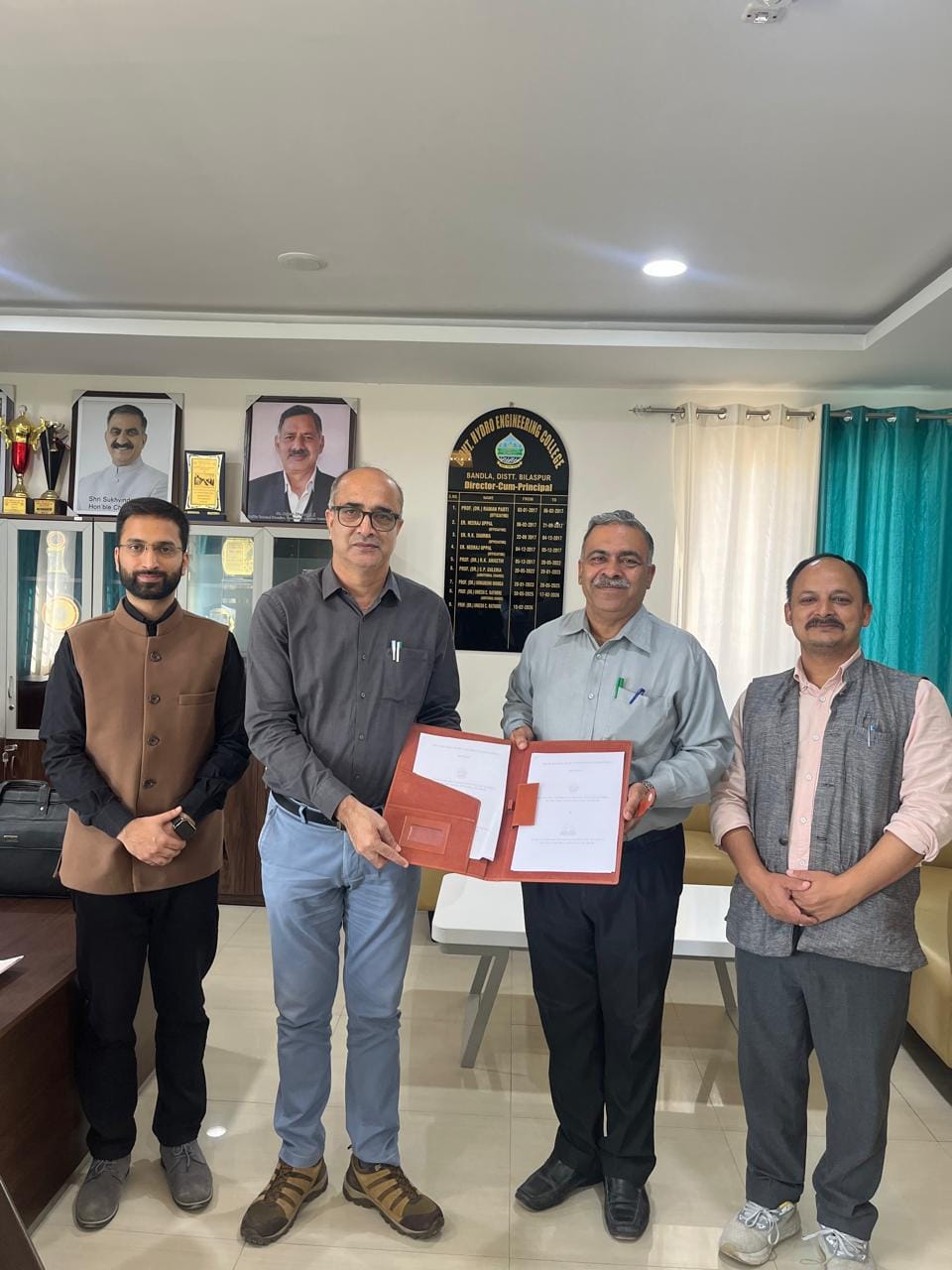 Students of Bandla Engineering College will receive practical training in industries.