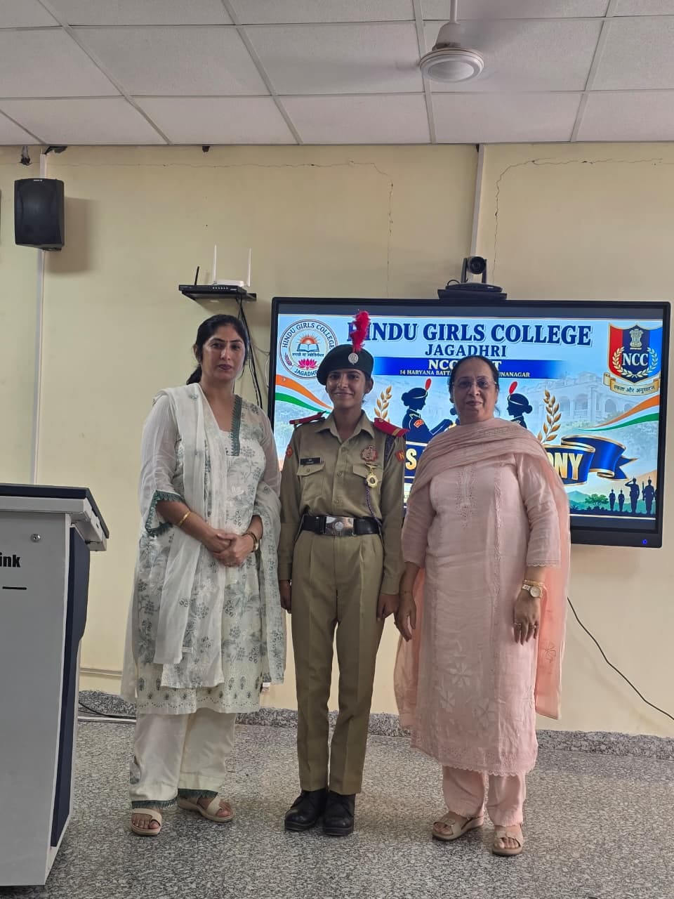 Cadet pledges to shoulder responsibilities