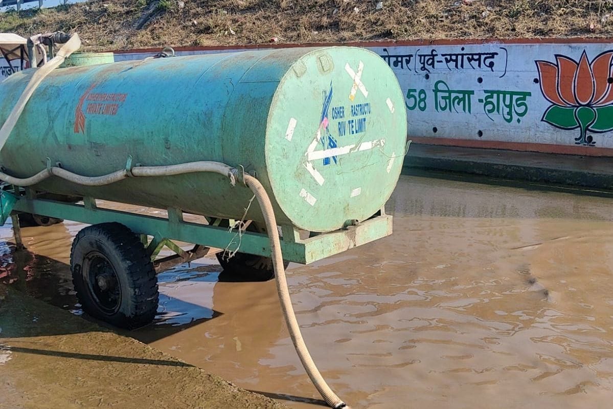 The DM got angry over waterlogging and drained water from the underpass
