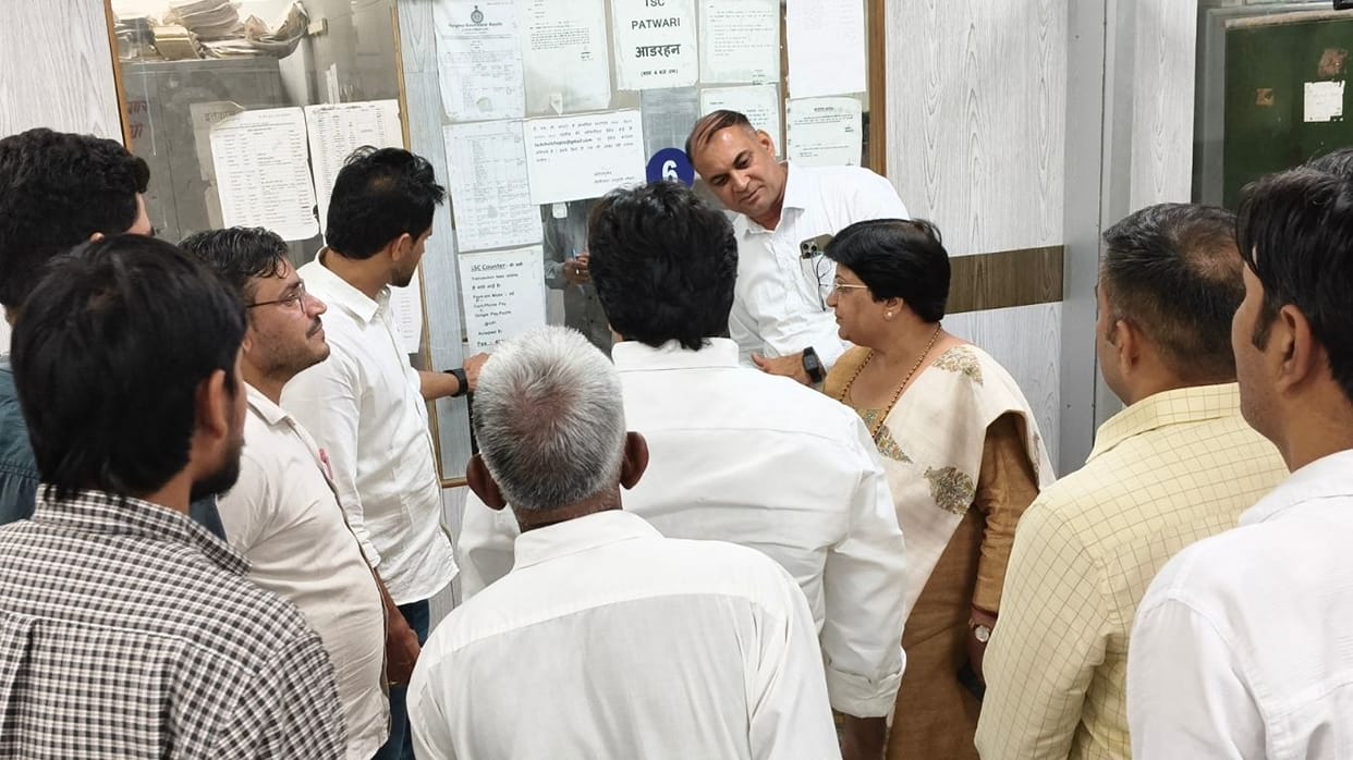commissioner inspected tehsil