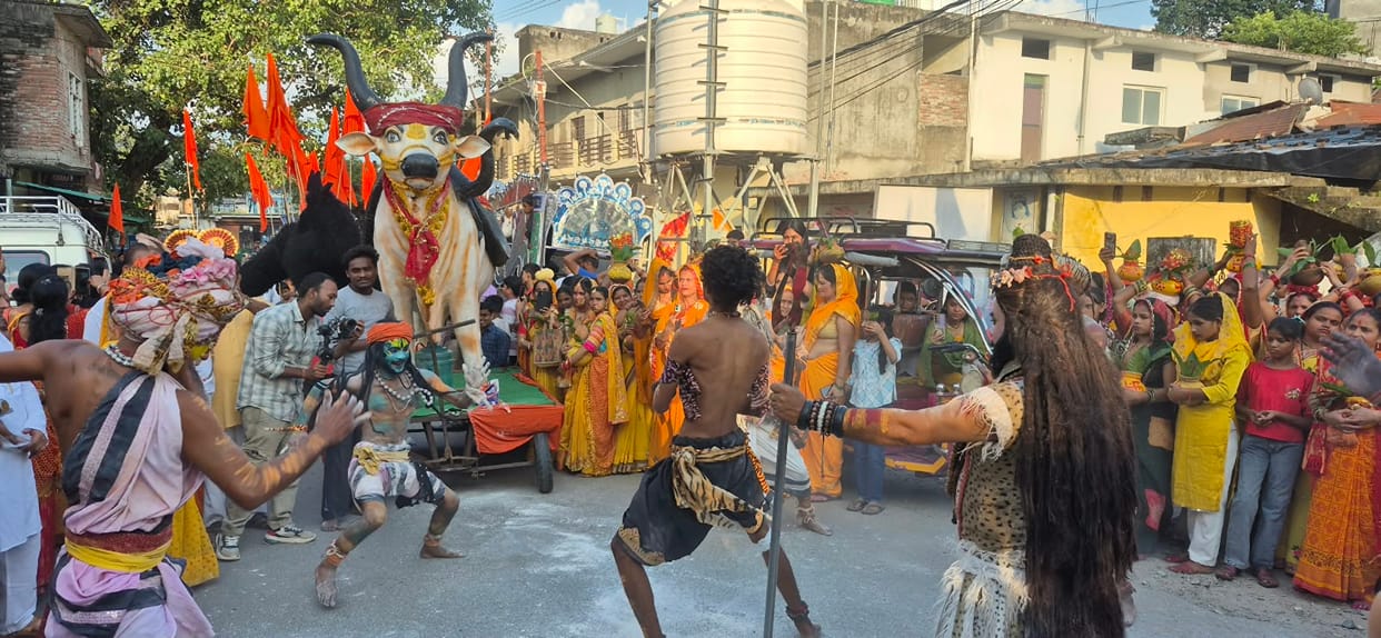 Dussehra festival begins in Tanakpur with a grand Kalash Yatra.