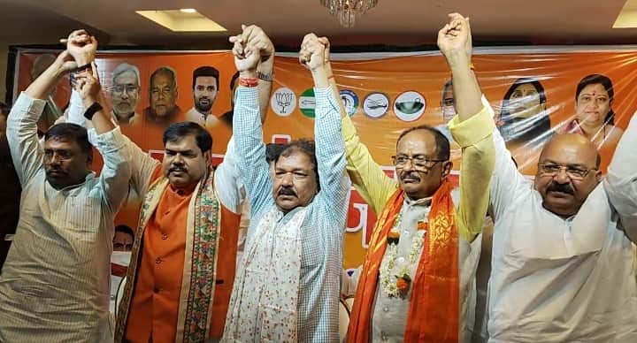 Muzaffarpur Bihar news :ministers gather for nda candidate nomination filing attack on opposition party