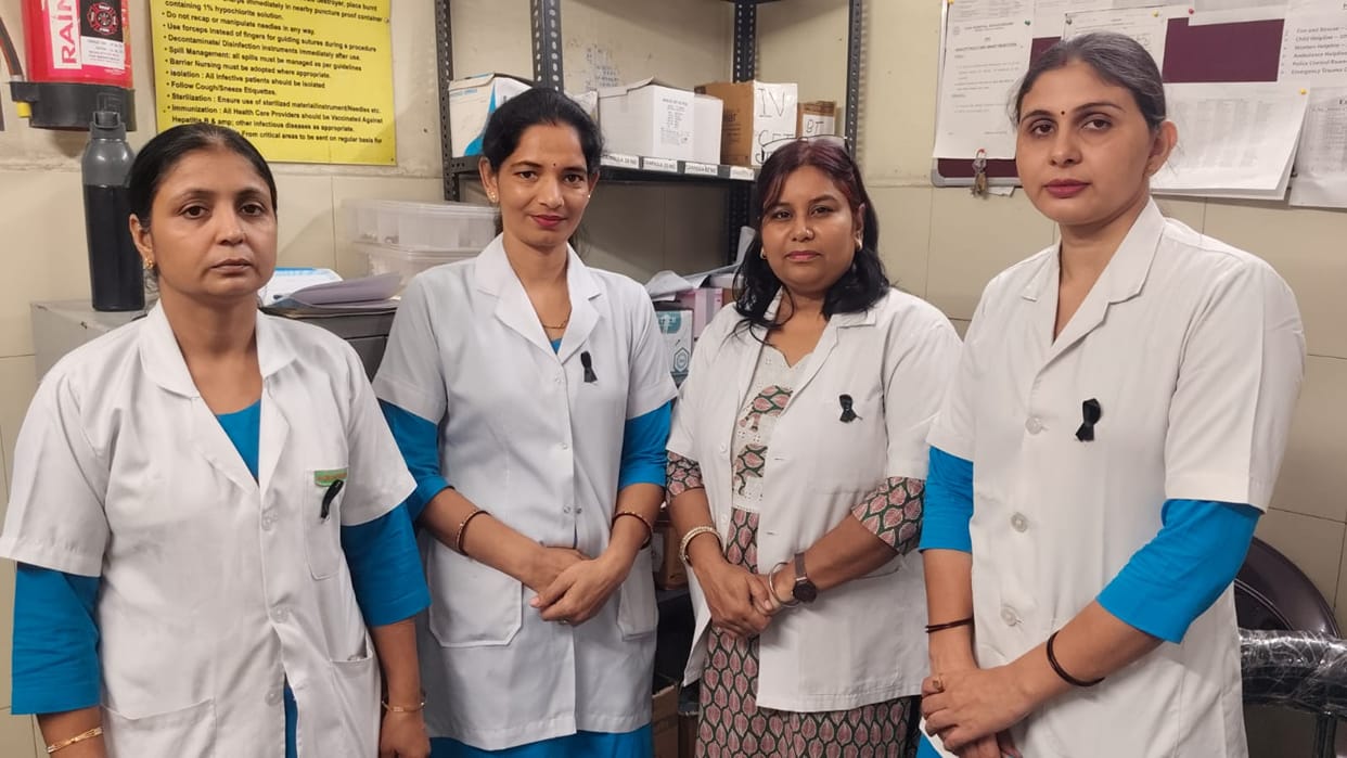 Nursing staff protested against MOTP by wearing