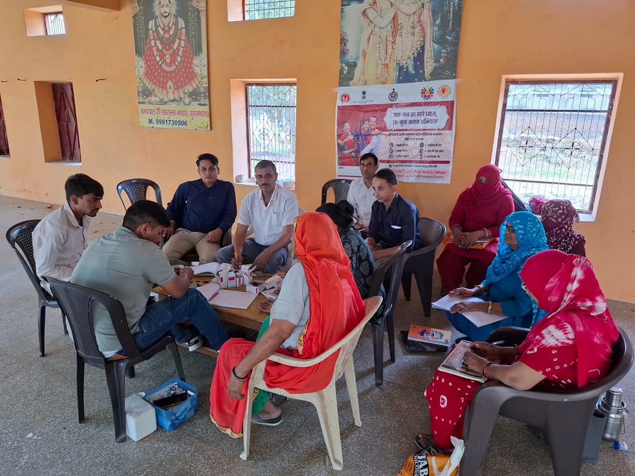102 villagers underwent TB screening.