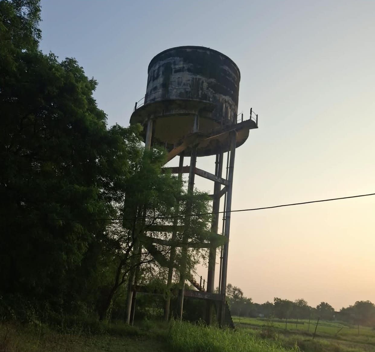 The tank pump is out of order, leaving a population of 25,000 thirsty for water.
