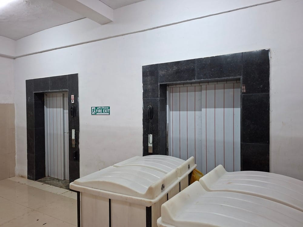 The lift did not become operational even after lakhs of rupees were spent.