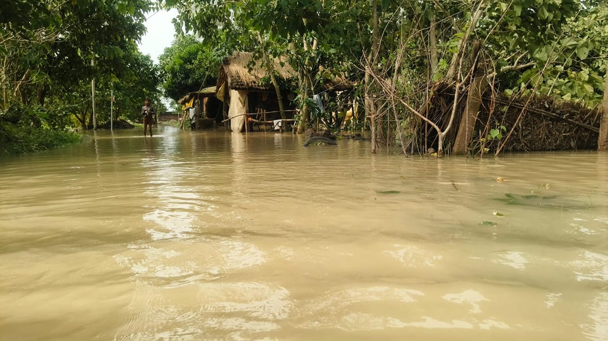 Water has receded from 16 villages; 25 remain surrounded by floodwaters.