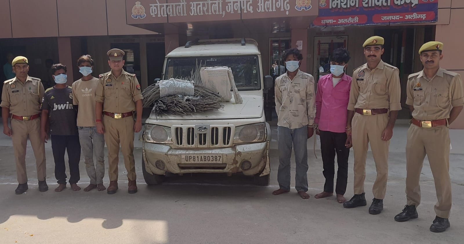 Four thieves arrested, including those who stole electric wires and an amplifier