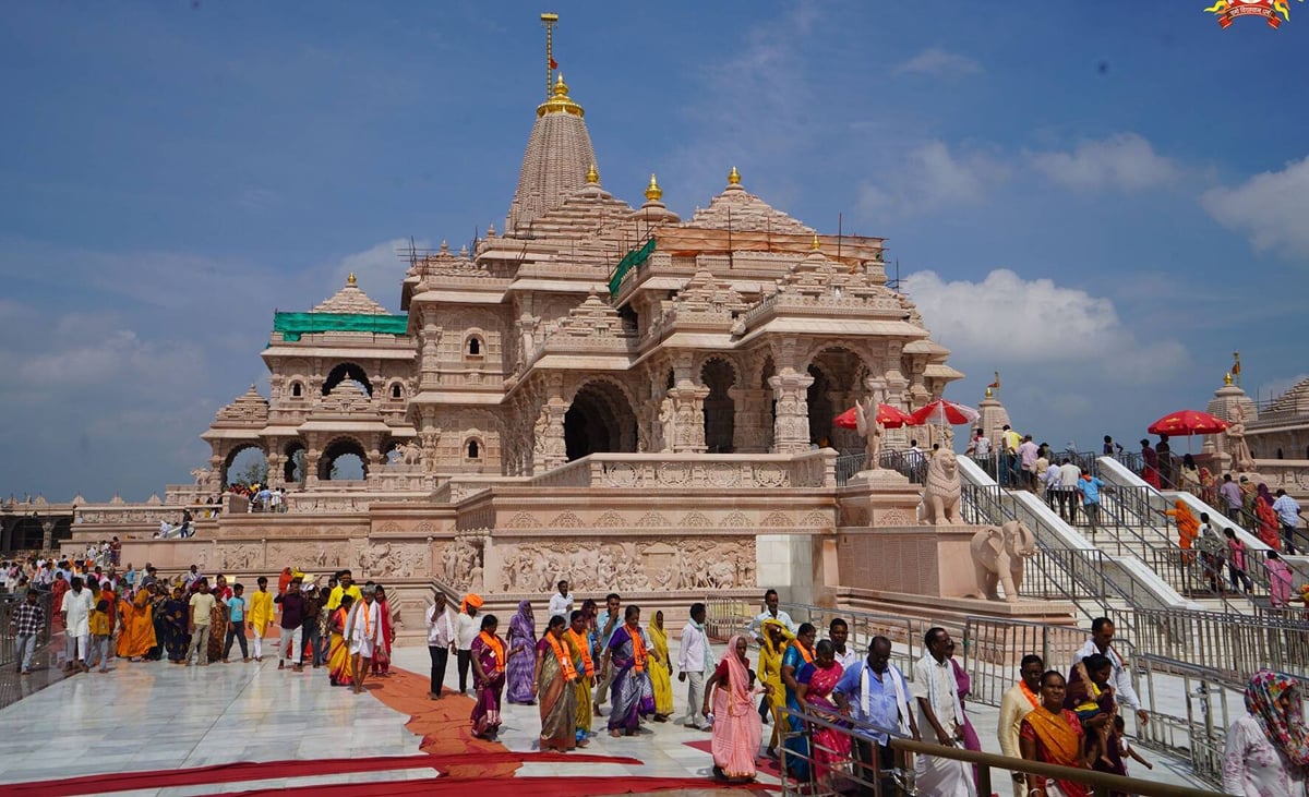 Ayodhya News: भुगतान अटकने से सुस्त हुई राम मंदिर परिसर के कामों की रफ्तार