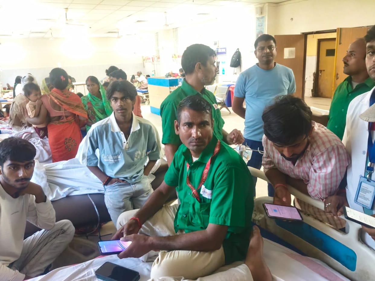 anmmch emergency patient or customer 102 worker assault private hospital allegation gaya today bihar news