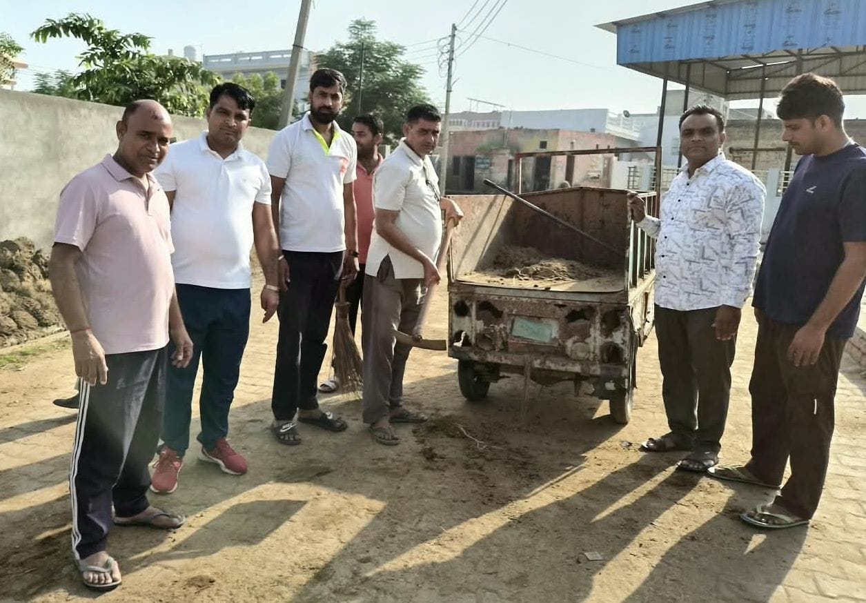 फोटो 04जेएनडी21-भगवानपुरा में चलाया गया सफाई अभियान। स्रोत
