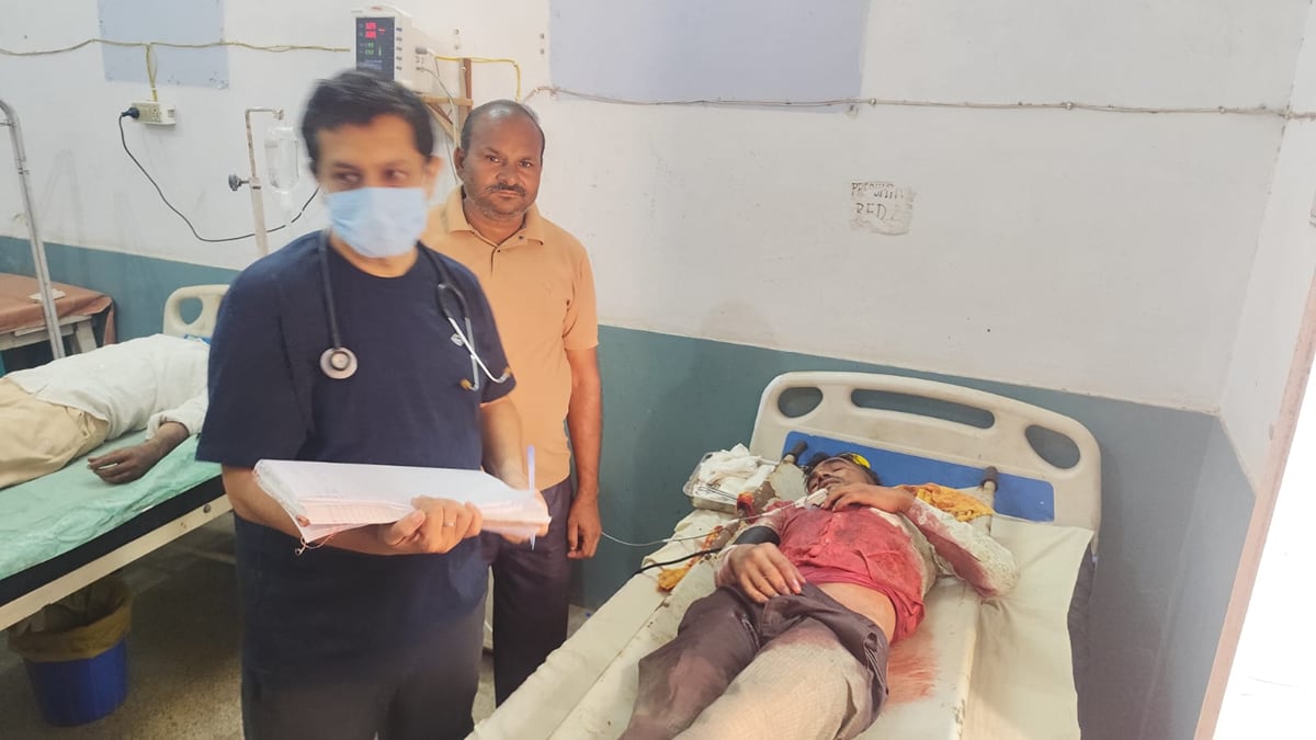 Jalaun News: ससुराल में विवाद के बाद युवक की गर्दन पर ब्लेड से वार का आरोप