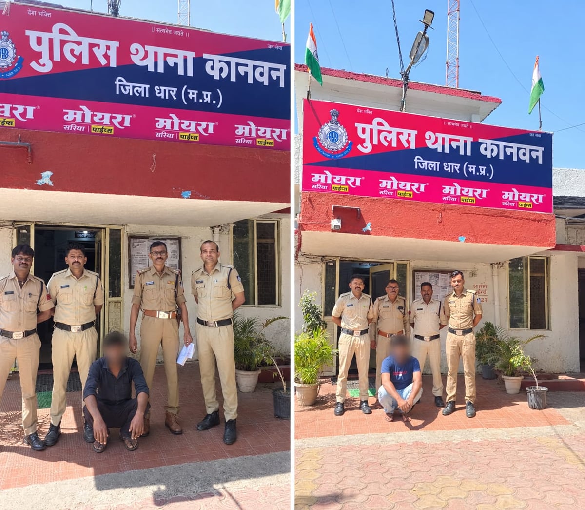 धार: पांच हजार का इनामी दुष्कर्म आरोपी दबोचा, नाबालिग से छेड़छाड़ करने वाला गुंडा भी गिरफ्तार