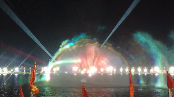 gaya pitru paksha faith surge devghat laser show suspended due to heavy crowd today bihar news