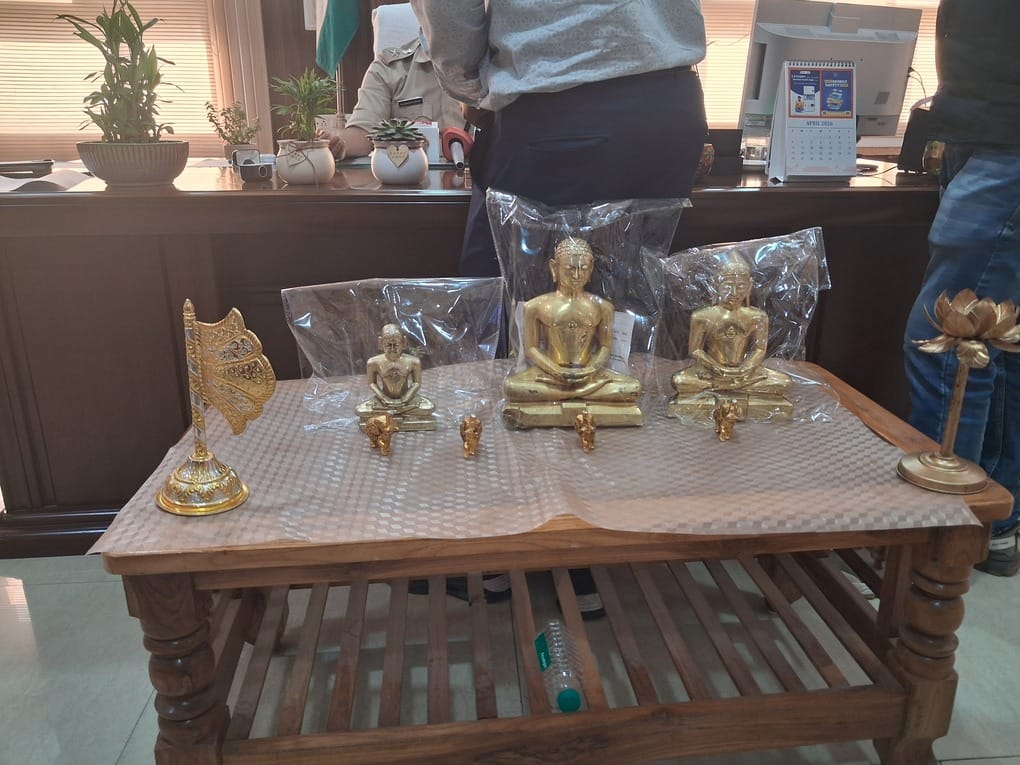 Two Accused Arrested for Stealing from a Jain Temple.