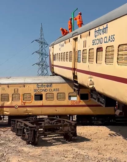 गुडला रेलवे स्टेशन पर हादसे का सायरन बजते ही मचा हड़कंप
