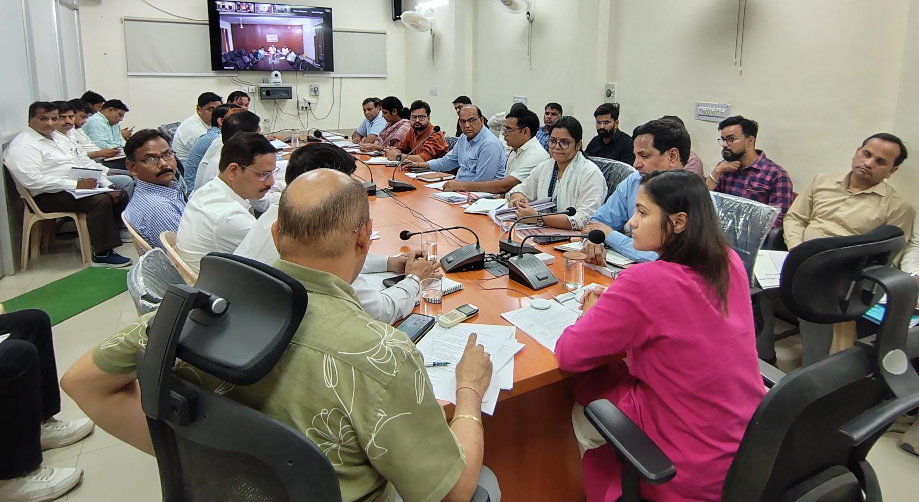 दोसा अधिकारियो की बैठक लेती कलेक्टर