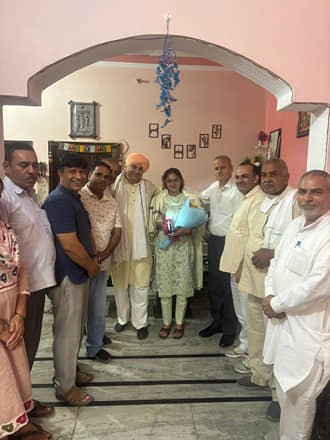 Manasi Dagar, selected for UPSC, felicitated.