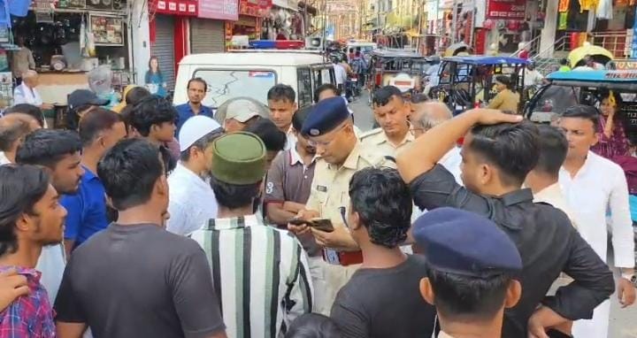 tensions flared after pages religious book found in road police arrived scene and defused situation