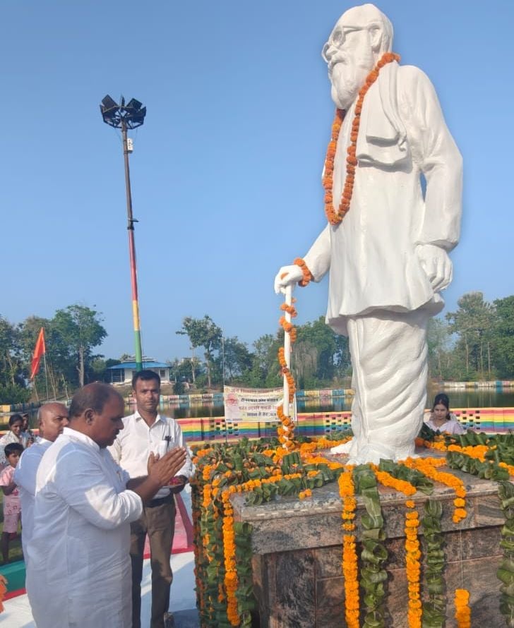 Gonda News: नानाजी व जयप्रकाश की मनाई जयंती