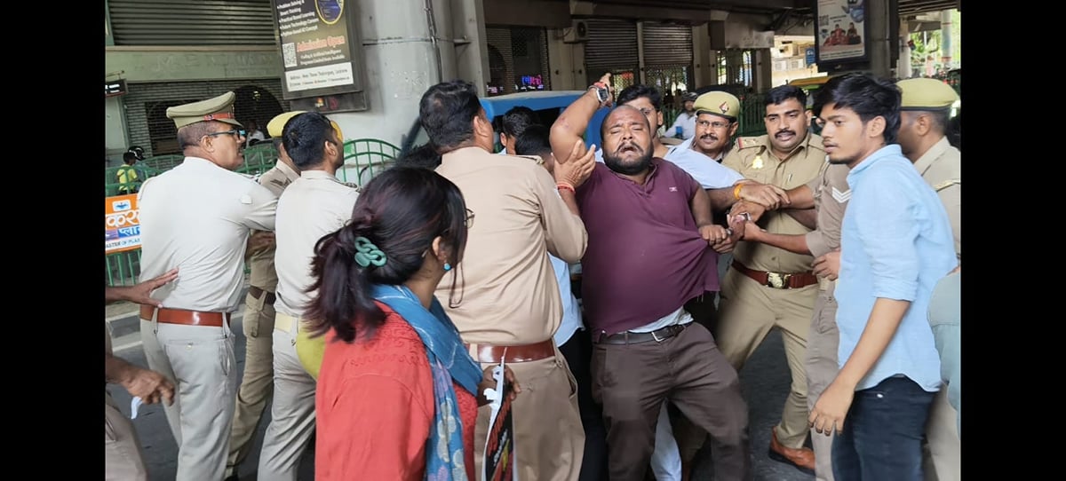 Lucknow News: जंतर-मंतर के आंदोलन के समर्थन में उतरे लखनऊ विवि के छात्र, पुलिस ने किया गिरफ्तार