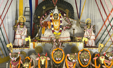 Bulandshahar News: मंदिरों में गूंजते रहे मां शैलपुत्री के जयकारे