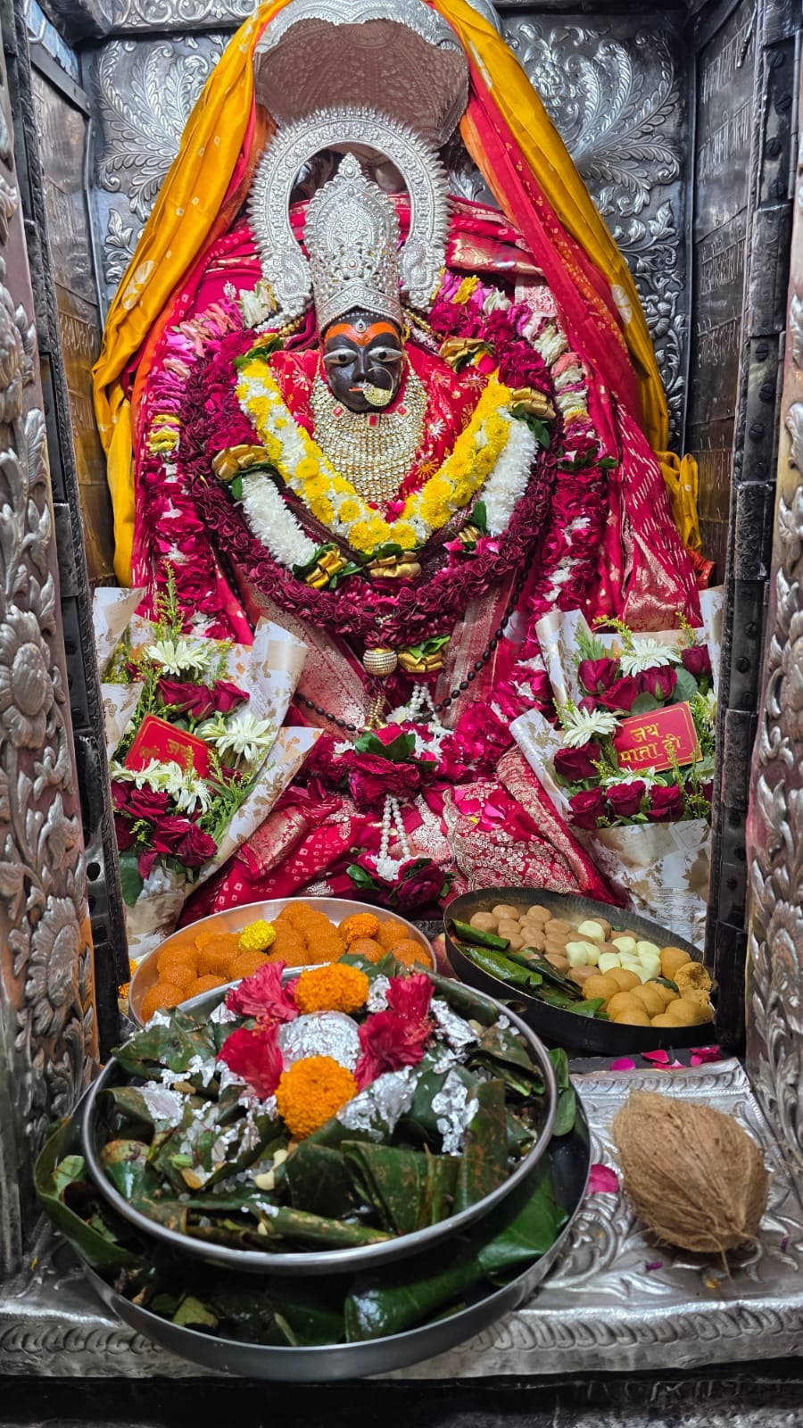 एमपी: नवरात्रि के पहले दिन मैहर में उमड़ी आस्था, सुबह की आरती में मां शारदा के दर्शन के लिए पहुंचे श्रद्धालु