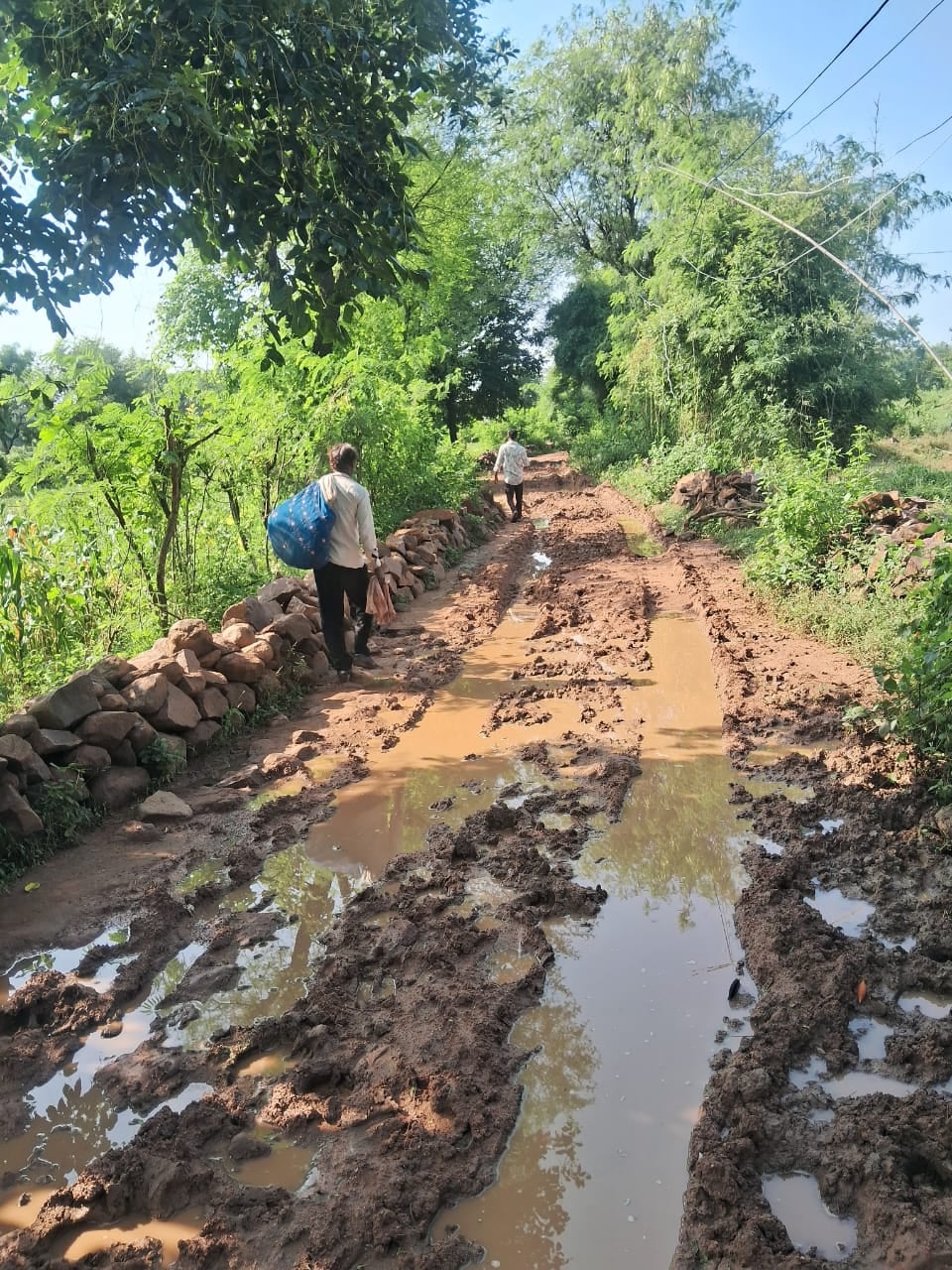 Lalitpur News: कीचड़ और गड्ढों से जूझ रहे ग्रामीण, मंदिर तक पहुंचना मुश्किल
