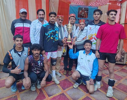 नित्थर की पलेही पंचायत में आयोजित अंडर-19 वॉलीबॉल प्रतियोगिता में रामपुर की टीम बनी विजेता। संव
