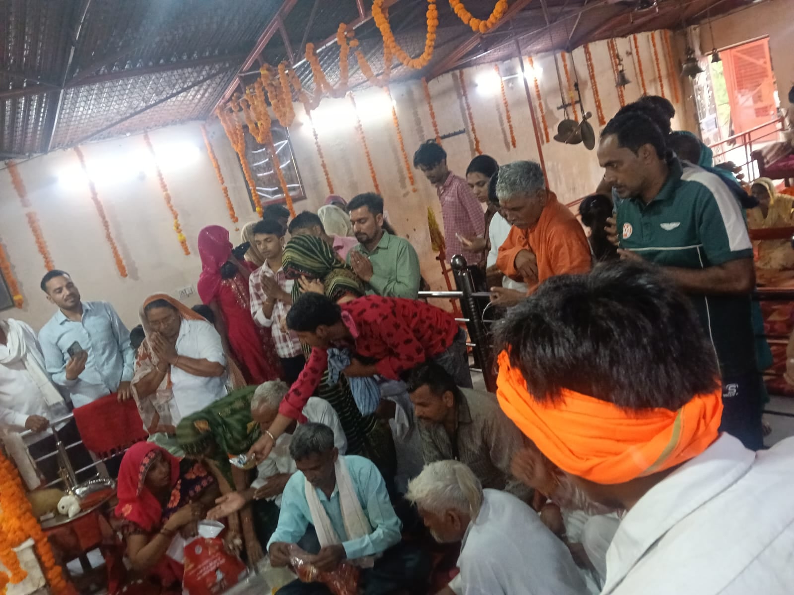 Navratri begins; crowds of devotees throng the Jayanti Mata Shaktipeeth.