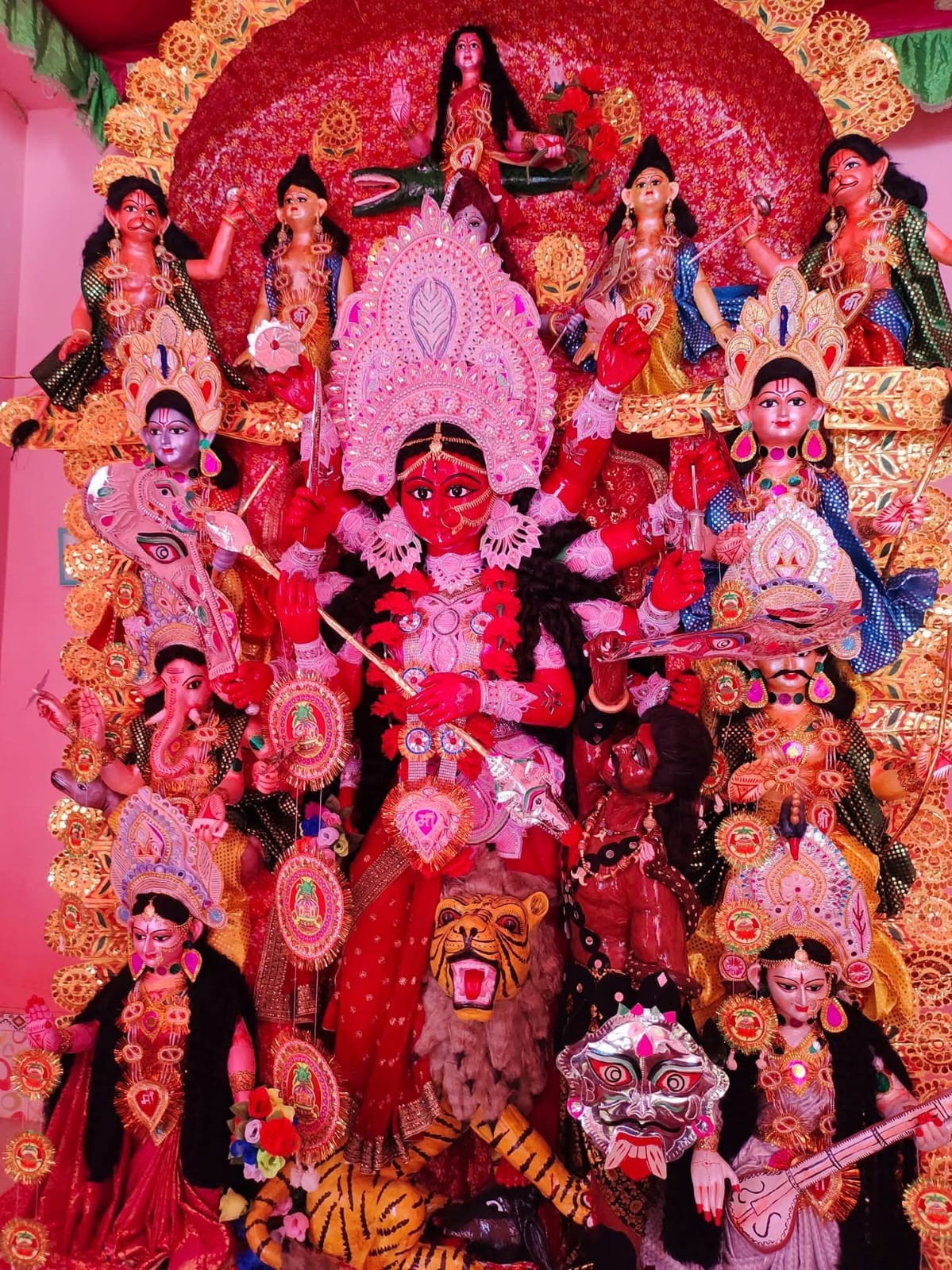 samastipur harpur bochaha durga temple 200 year old navratri tradition first day darshan