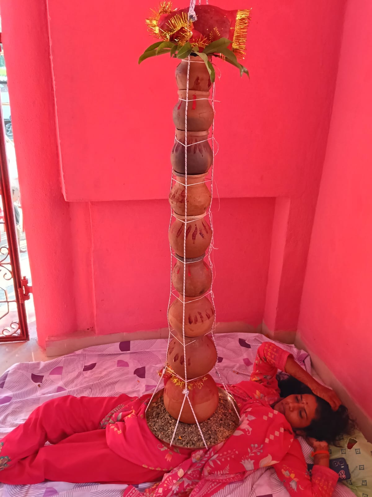 `samastipur-manisha-nine-kalash-chest-tapasya-father-recovery-navratri-war is nagar`