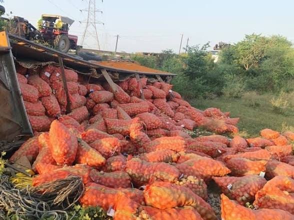 A young man died and two others were injured in a truck-tractor collision on Shivpuri bypass