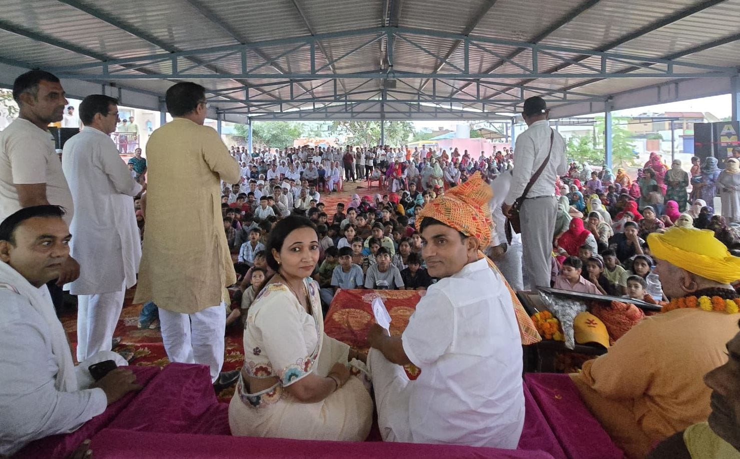 12जेएनडी26: गतौली गांव में आयोजित सम्मान समारोह में जिला परिषद चेयरपर्सन मनीषा रंधावा। स्रोत: ग
