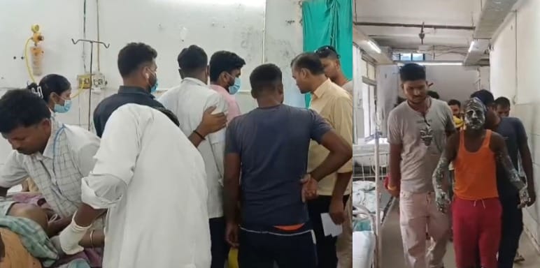 Muzaffarpur Bihar news :worker severely burned in sudden explosion while working at factory admitted