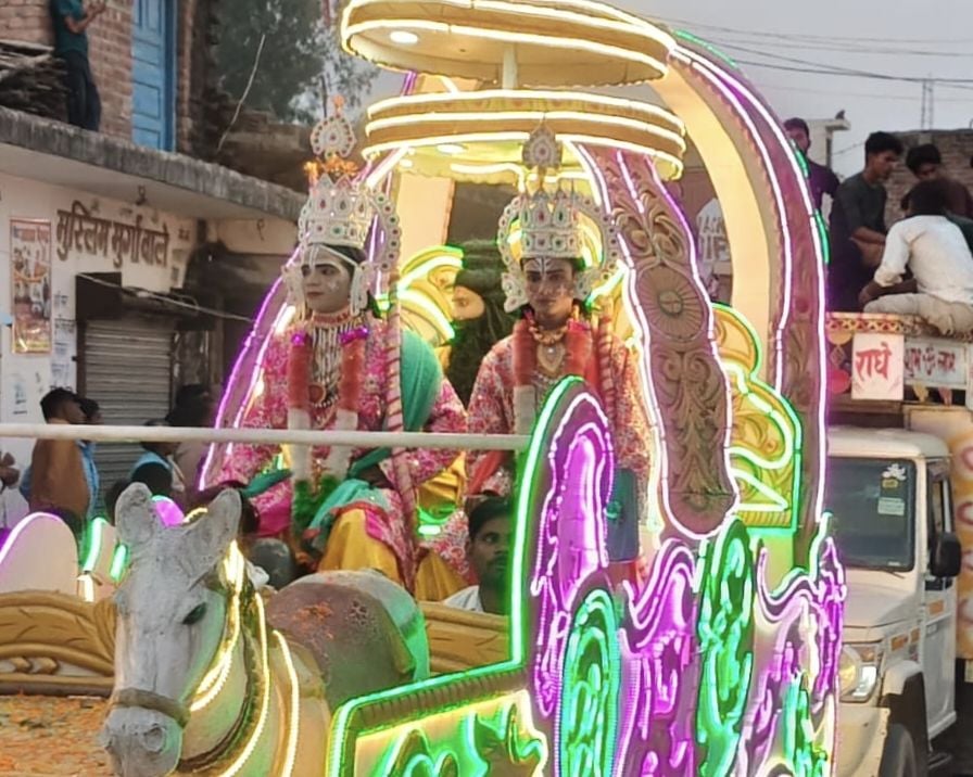 Budaun News: धूमधाम से निकली श्रीराम बरात, काली अखाड़ा रहा आकर्षक