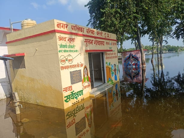 Basti News: कुआनो का जलस्तर बढ़ा, कई गांवों में धान की फसल डूबी