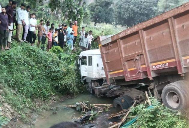 Elderly man sitting outside his house in Unchehara village crushed to death by a trailer.
