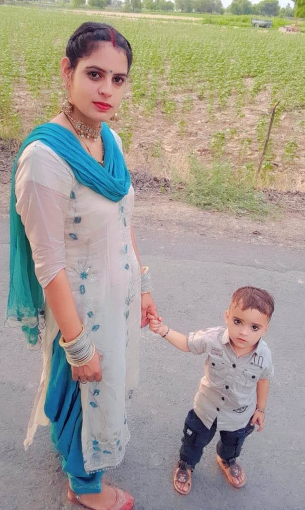 Woman who left to go to in-laws' house missing with her son