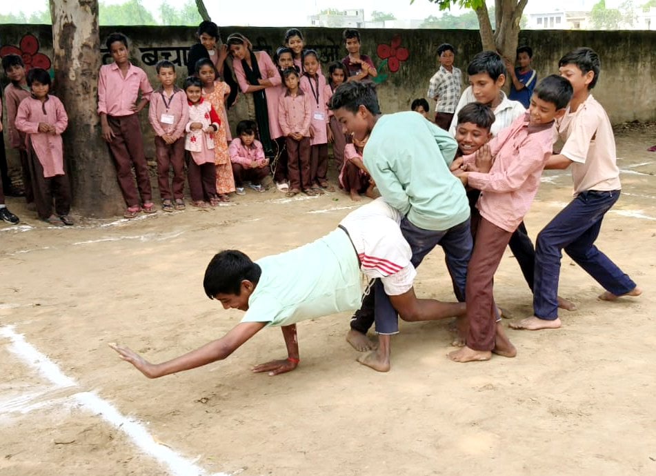 Panchi's Junior A team won the kabaddi competition.