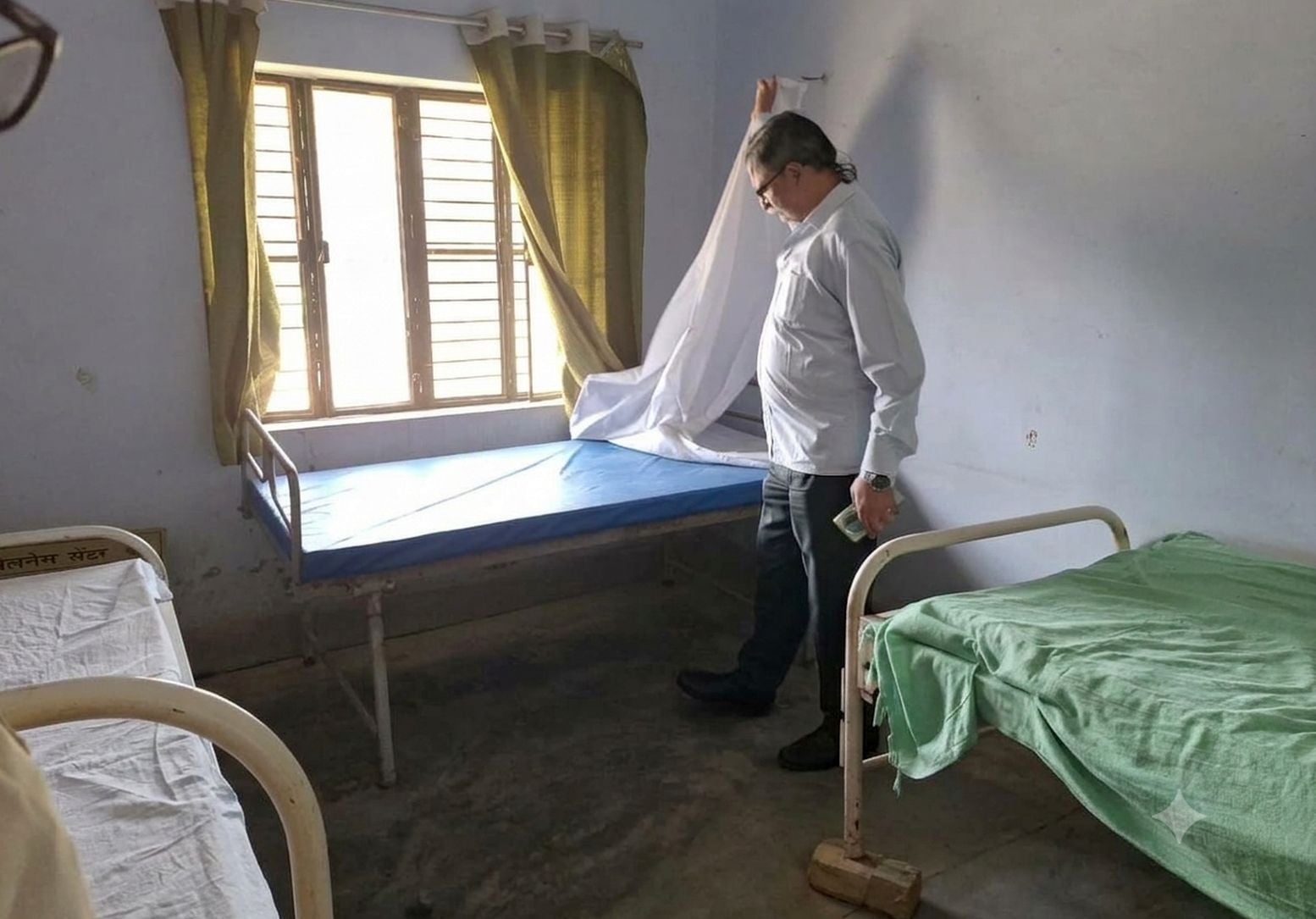Upon reaching the PHC, the CMO personally had the mattresses and bed sheets replaced.