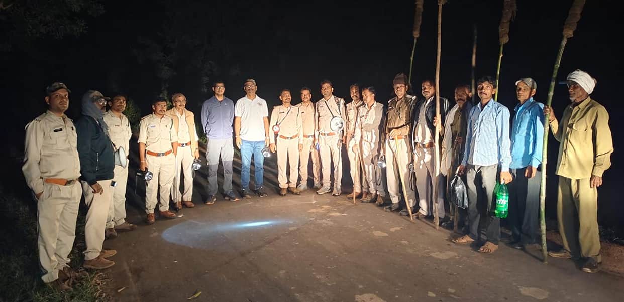 The Shahdol-Rewa main road had to be closed twice within 10 hours due to elephants crossing the road.