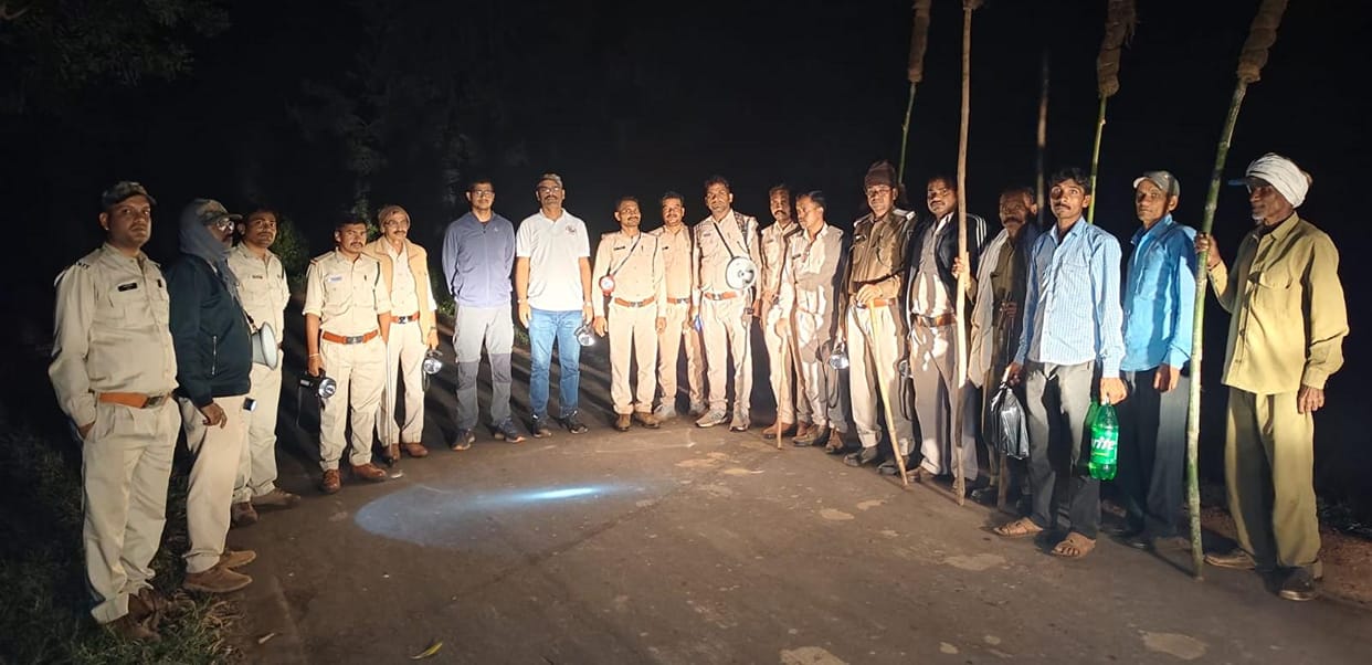 The Shahdol-Rewa main road had to be closed twice within 10 hours due to elephants crossing the road.