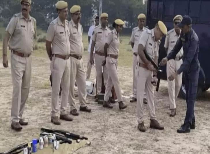 Dausa Police stage a show of strength ahead of Panchayat elections; 100 personnel undergo training