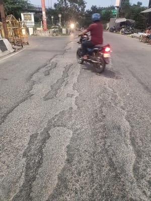 The city's damaged roads will not be repaired by Dussehra.