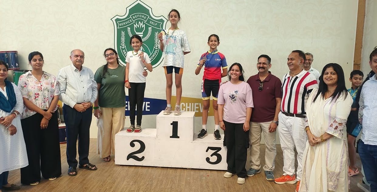 Shivattva, Ananya, Shiyan, and Vyom secured first place in the district roller skating championship.