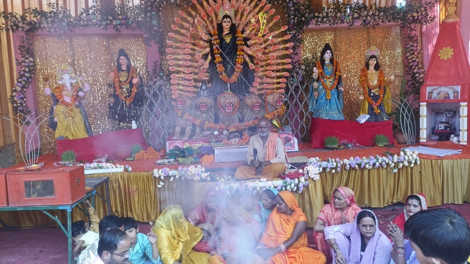 Kushinagar News: महानवमी पर हवन-पूजन के साथ नवरात्र का समापन, जगह-जगह हुए भंडारे