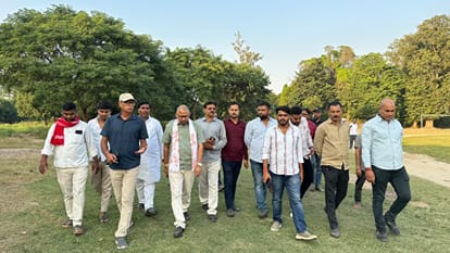 नगर के पॉलिटेक्निक कॉलेज में आयोजित होने वाली 70वी राष्ट्रीय विद्यालयी फुटबॉल प्रतियोगिता के लि