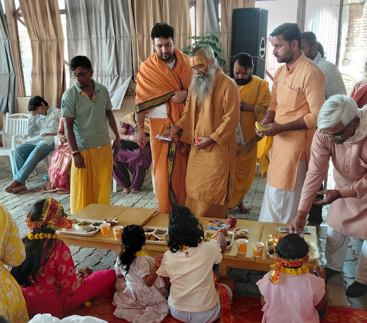 Ayodhya News: राम मंदिर में पहली बार हुआ कन्या पूजन