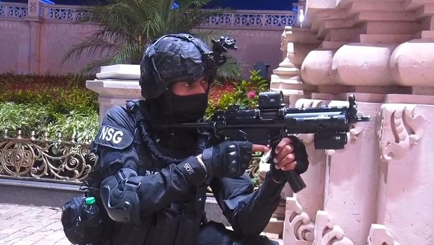 NSG Commandos Roar In Mahakal City! Midnight Security Operation Conducted At Mahakal Lok